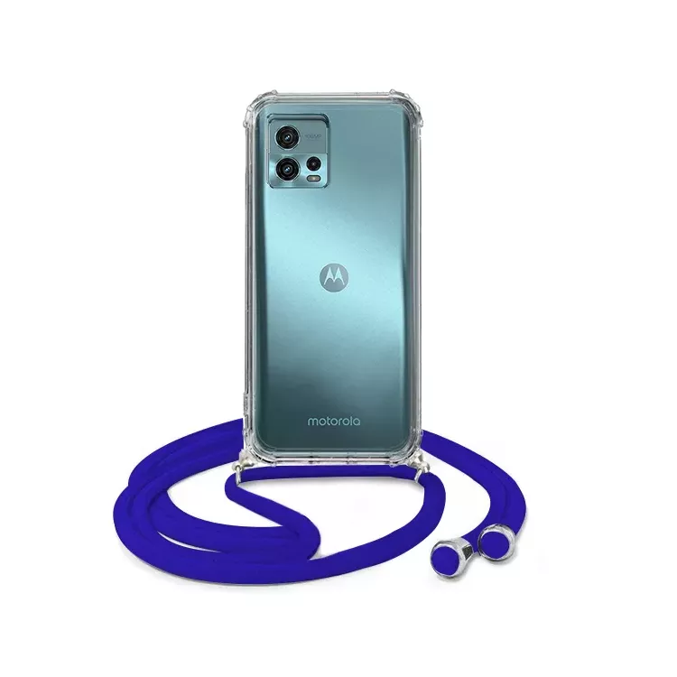 ETUI DO MOTOROLA MOTO G72 CROSSBODY Granatowy Sznurek Smycz