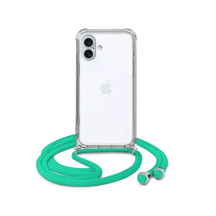 ETUI DO APPLE IPHONE 16 PLUS CROSSBODY Miętowy Sznurek Smycz