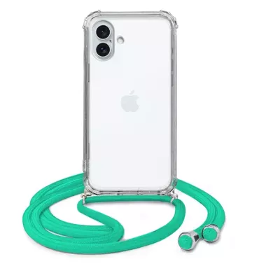 ETUI DO APPLE IPHONE 16 PLUS CROSSBODY Miętowy Sznurek Smycz