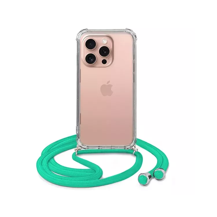 ETUI DO APPLE IPHONE 16 PRO CROSSBODY Miętowy Sznurek Smycz