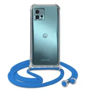 ETUI DO MOTOROLA MOTO G72 CROSSBODY Niebieski Sznurek Smycz