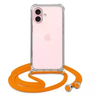 ETUI DO APPLE IPHONE 16 CROSSBODY Pomarańczowy Sznurek Smycz