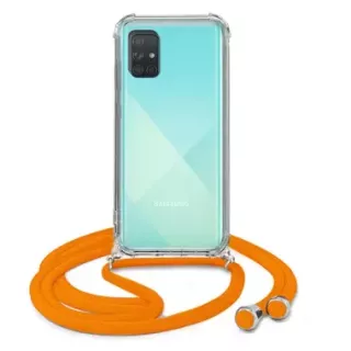 ETUI DO SAMSUNG A71 5G CROSSBODY Pomarańczowy Sznurek Smycz