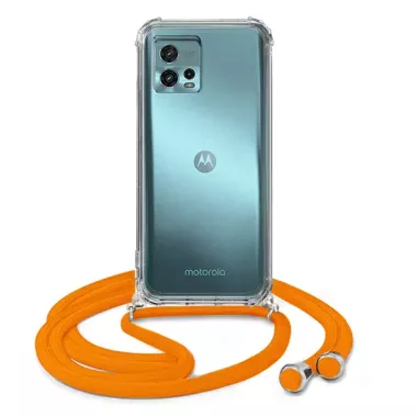 ETUI DO MOTOROLA MOTO G72 CROSSBODY Pomarańczowy Sznurek Smycz