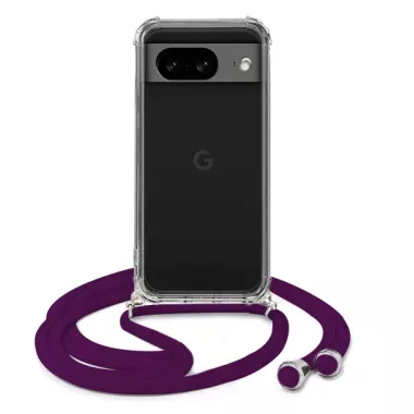 ETUI DO GOOGLE PIXEL 8  CROSSBODY Śliwkowy Sznurek Smycz