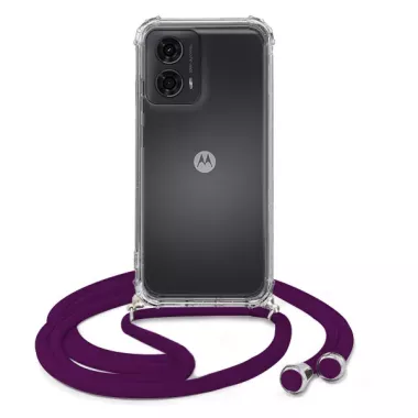 ETUI DO MOTOROLA MOTO G24 CROSSBODY Śliwkowy Sznurek Smycz