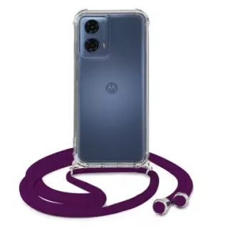 ETUI DO MOTOROLA MOTO G24 POWER CROSSBODY Śliwkowy Sznurek Smycz