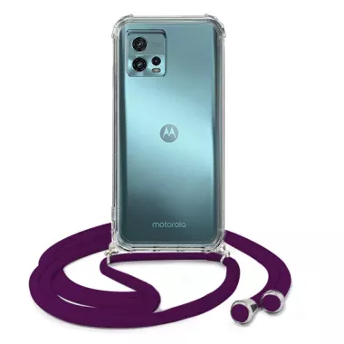 ETUI DO MOTOROLA MOTO G72 CROSSBODY Śliwkowy Sznurek Smycz