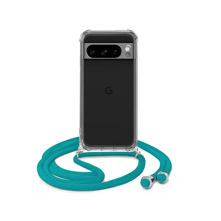 ETUI DO GOOGLE PIXEL 8 PRO CROSSBODY Turkusowy Sznurek Smycz