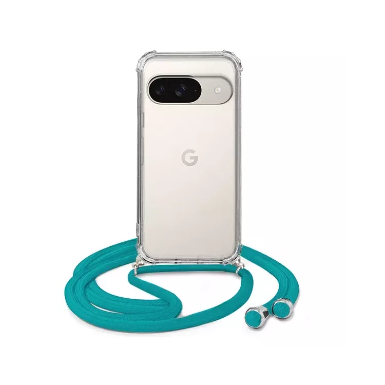 ETUI DO GOOGLE PIXEL 9 CROSSBODY Turkusowy Sznurek Smycz