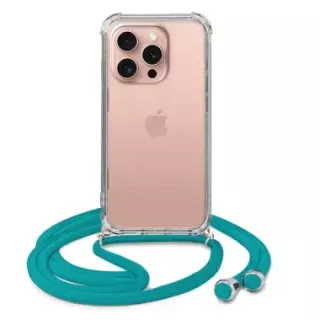 ETUI DO APPLE IPHONE 16 PRO CROSSBODY Turkusowy Sznurek Smycz