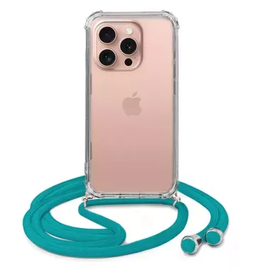 ETUI DO APPLE IPHONE 16 PRO CROSSBODY Turkusowy Sznurek Smycz