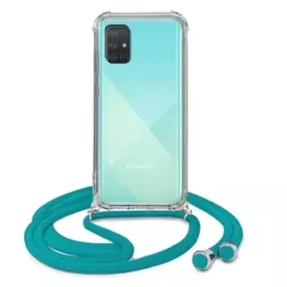 ETUI DO SAMSUNG A71 5G CROSSBODY Turkusowy Sznurek Smycz