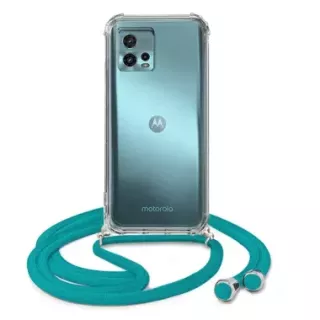 ETUI DO MOTOROLA MOTO G72 CROSSBODY Turkusowy Sznurek Smycz