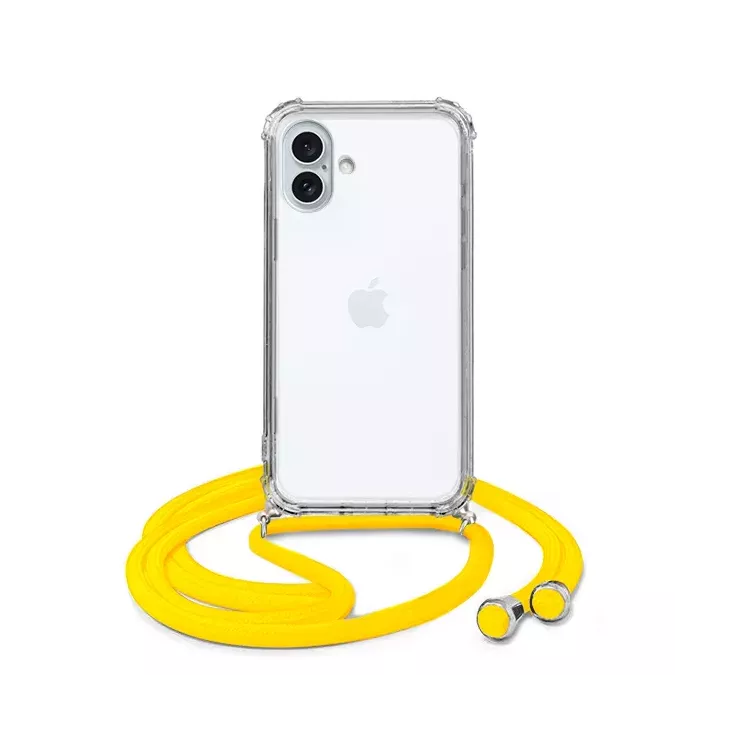 ETUI DO APPLE IPHONE 16 PLUS CROSSBODY Żółty Sznurek Smycz