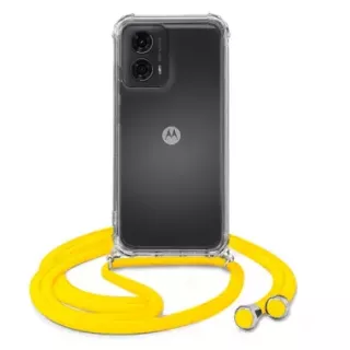 ETUI DO MOTOROLA MOTO G24 CROSSBODY Żółty Sznurek Smycz