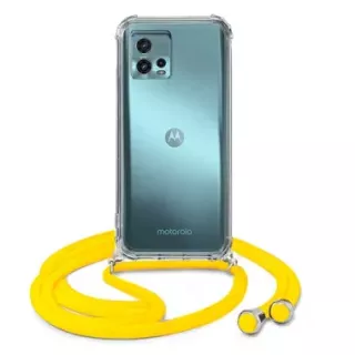 ETUI DO MOTOROLA MOTO G72 CROSSBODY Żółty Sznurek Smycz