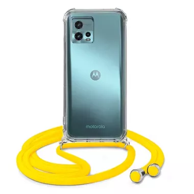 ETUI DO MOTOROLA MOTO G72 CROSSBODY Żółty Sznurek Smycz