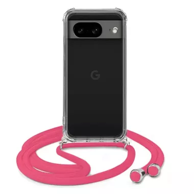 ETUI DO GOOGLE PIXEL 8  CROSSBODY Malinowy Sznurek Smycz