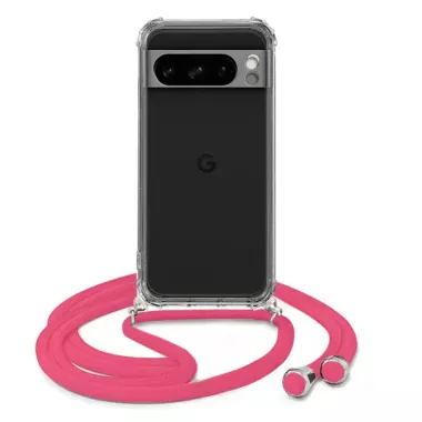 ETUI DO GOOGLE PIXEL 8 PRO CROSSBODY Malinowy Sznurek Smycz