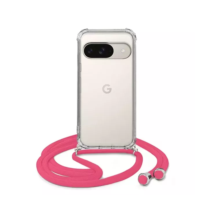 ETUI DO GOOGLE PIXEL 9 CROSSBODY Malinowy Sznurek Smycz