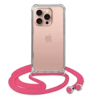 ETUI DO APPLE IPHONE 16 PRO CROSSBODY Malinowy Sznurek Smycz