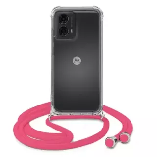 ETUI DO MOTOROLA MOTO G24 CROSSBODY Malinowy Sznurek Smycz