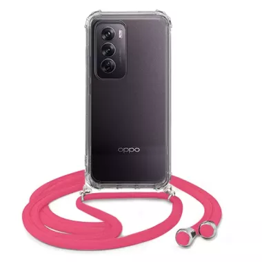 ETUI DO OPPO RENO 12 PRO CROSSBODY Malinowy Sznurek Smycz