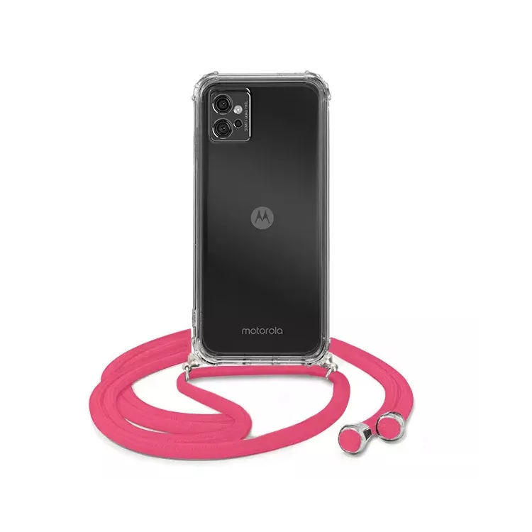 ETUI DO MOTOROLA G32 CROSSBODY Malinowy Sznurek Smycz