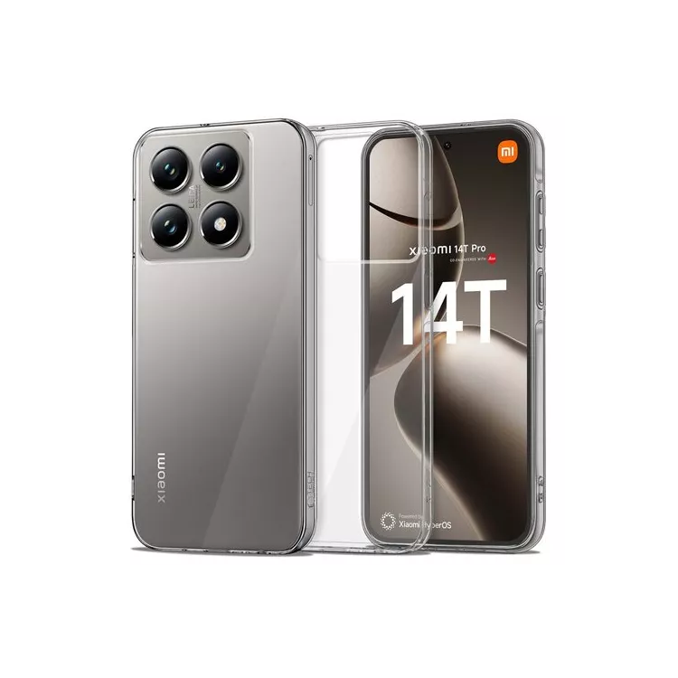 Silikonowe Etui do XIAOMI 14T PRO Transparentne Clear