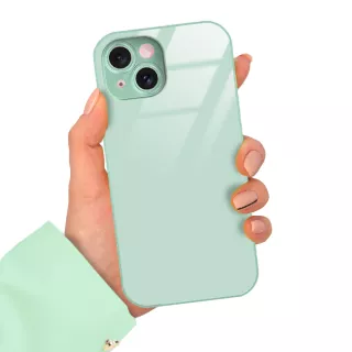 ETUI MINT CASE GLASS APPLE IPHONE 15 ST_COL102