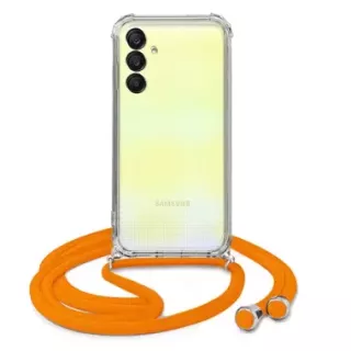 ETUI CROSSBODY NA TELEFON SAMSUNG GALAXY A26 5G POMARAŃCZOWY Sznurek Smycz