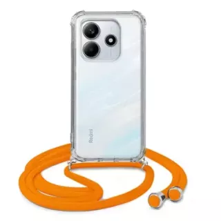 ETUI CROSSBODY NA TELEFON XIAOMI NOTE 14 5G POMARAŃCZOWY Sznurek Smycz