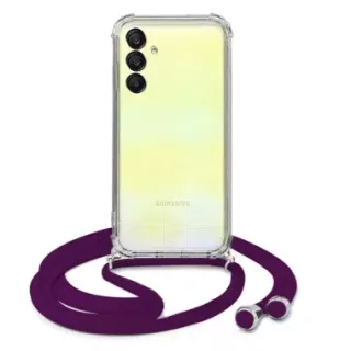 ETUI CROSSBODY NA TELEFON SAMSUNG GALAXY A26 5G ŚLIWKOWY Sznurek Smycz