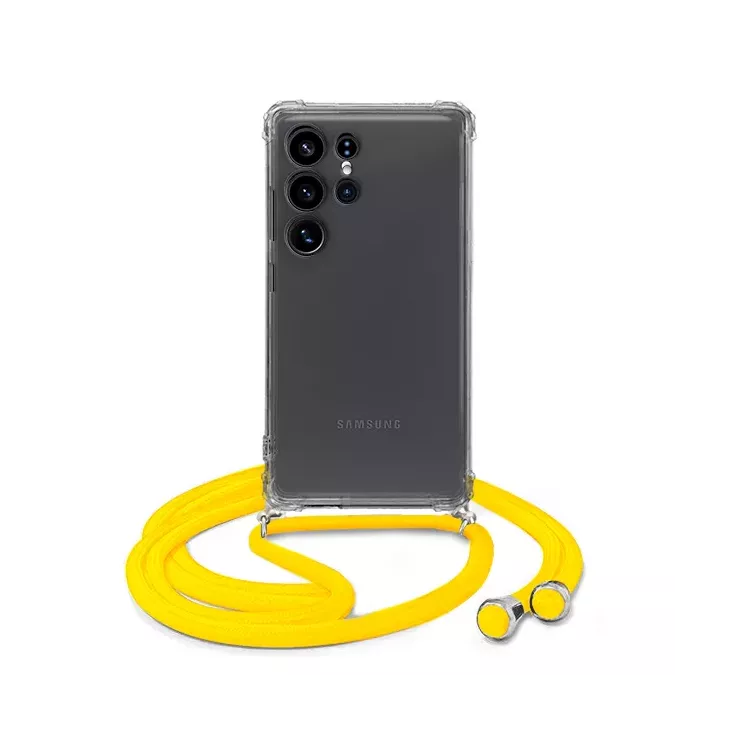 ETUI CROSSBODY NA TELEFON SAMSUNG GALAXY S25 ULTRA ŻÓŁTY Sznurek Smycz