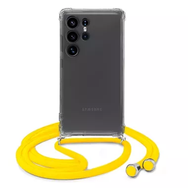 ETUI CROSSBODY NA TELEFON SAMSUNG GALAXY S25 ULTRA ŻÓŁTY Sznurek Smycz