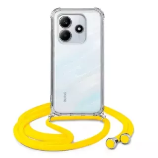 ETUI CROSSBODY NA TELEFON XIAOMI NOTE 14 5G ŻÓŁTY Sznurek Smycz