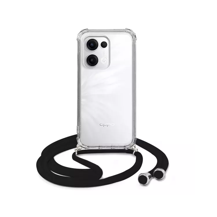 ETUI CROSSBODY NA TELEFON OPPO RENO 13 5G CZARNY Sznurek Smycz