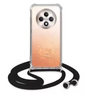 ETUI CROSSBODY NA TELEFON OPPO RENO 12F CZARNY Sznurek Smycz