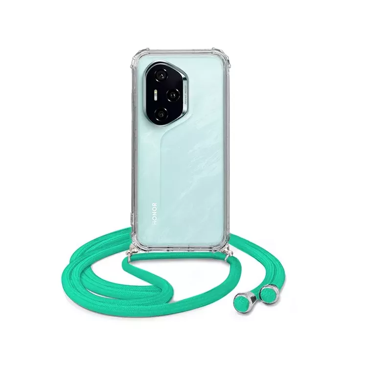 ETUI CROSSBODY NA TELEFON HUAWEI HONOR 300 PRO MIĘTOWY Sznurek Smycz