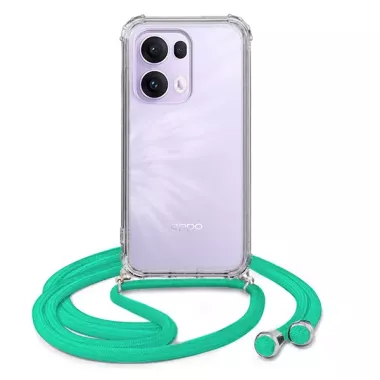 ETUI CROSSBODY NA TELEFON OPPO RENO 13 PRO 5G MIĘTOWY Sznurek Smycz