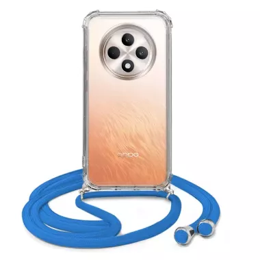 ETUI CROSSBODY NA TELEFON OPPO RENO 12F NIEBIESKI Sznurek Smycz