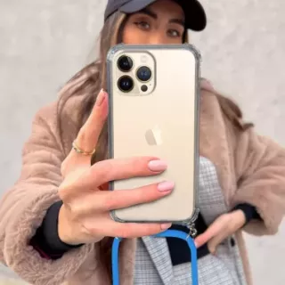 ETUI CROSSBODY NA TELEFON OPPO RENO 12F NIEBIESKI Sznurek Smycz