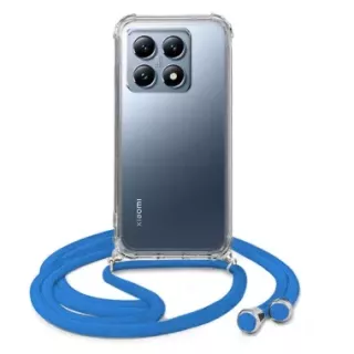 ETUI CROSSBODY NA TELEFON XIAOMI 14T PRO 5G  NIEBIESKI Sznurek Smycz