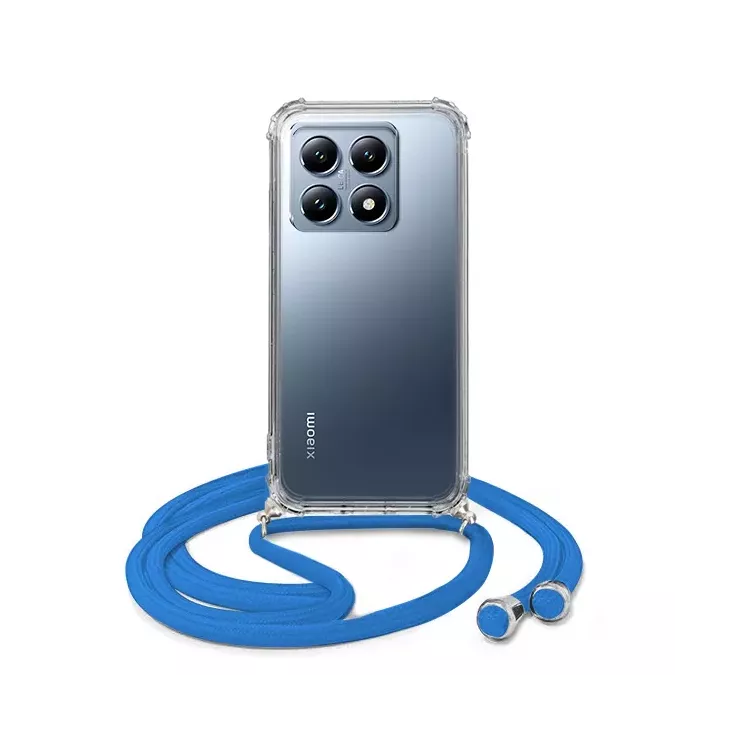 ETUI CROSSBODY NA TELEFON XIAOMI 14T PRO 5G  NIEBIESKI Sznurek Smycz