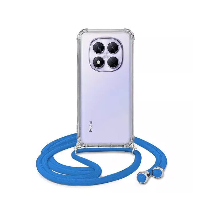 ETUI CROSSBODY NA TELEFON XIAOMI REDMI NOTE 14 PRO 4G  NIEBIESKI Sznurek Smycz