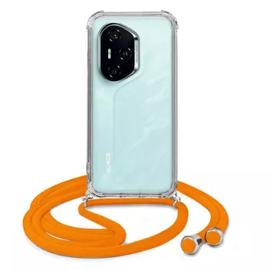 ETUI CROSSBODY NA TELEFON HUAWEI HONOR 300 PRO POMARAŃCZOWY Sznurek Smycz
