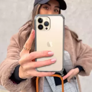 ETUI CROSSBODY NA TELEFON REALME C75 4G  POMARAŃCZOWY Sznurek Smycz