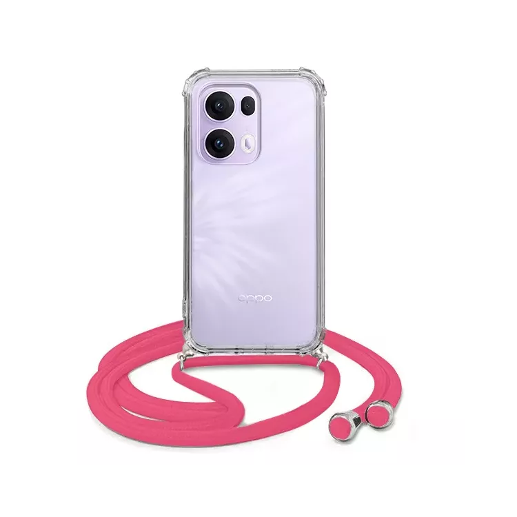 ETUI CROSSBODY NA TELEFON OPPO RENO 13 PRO 5G RÓŻOWY Sznurek Smycz