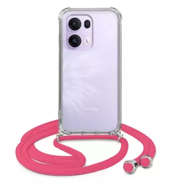 ETUI CROSSBODY NA TELEFON OPPO RENO 13 PRO 5G RÓŻOWY Sznurek Smycz